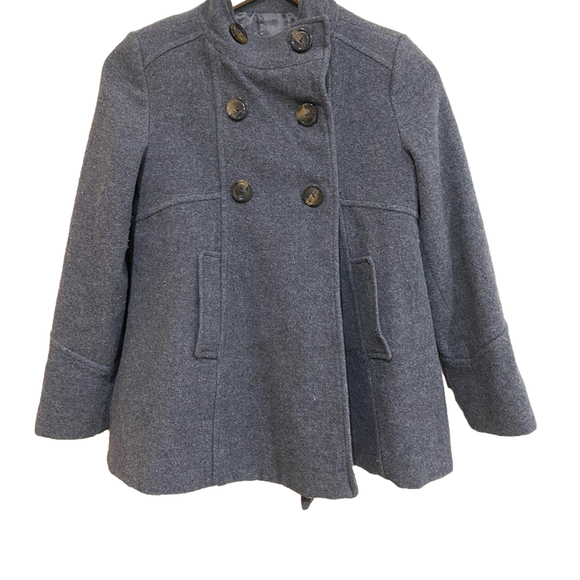 Zara kids girls 11-12 years double breasted wool blend pea coat - Picture 1 of 10